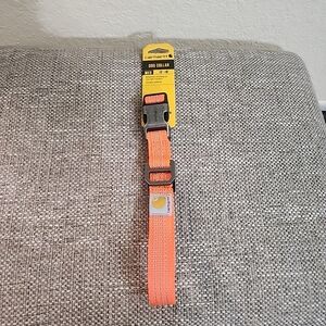 CARHATT Dog Collar Hunter Orange Reflective Stitching Medium 12"-18"